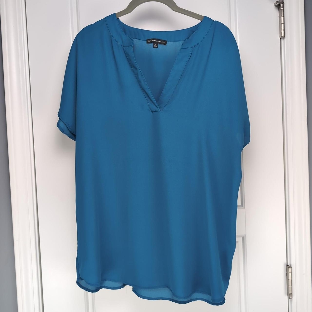 Adrianna Papell sheer blouse size Large